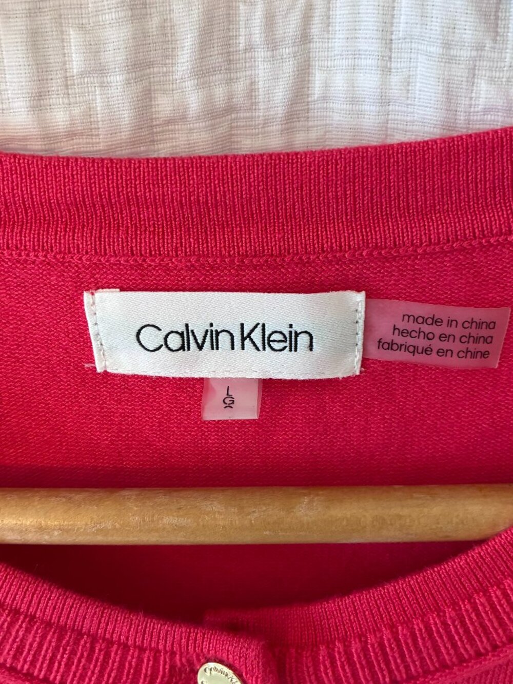 Calvin Klein Rich Coral Cardigan
